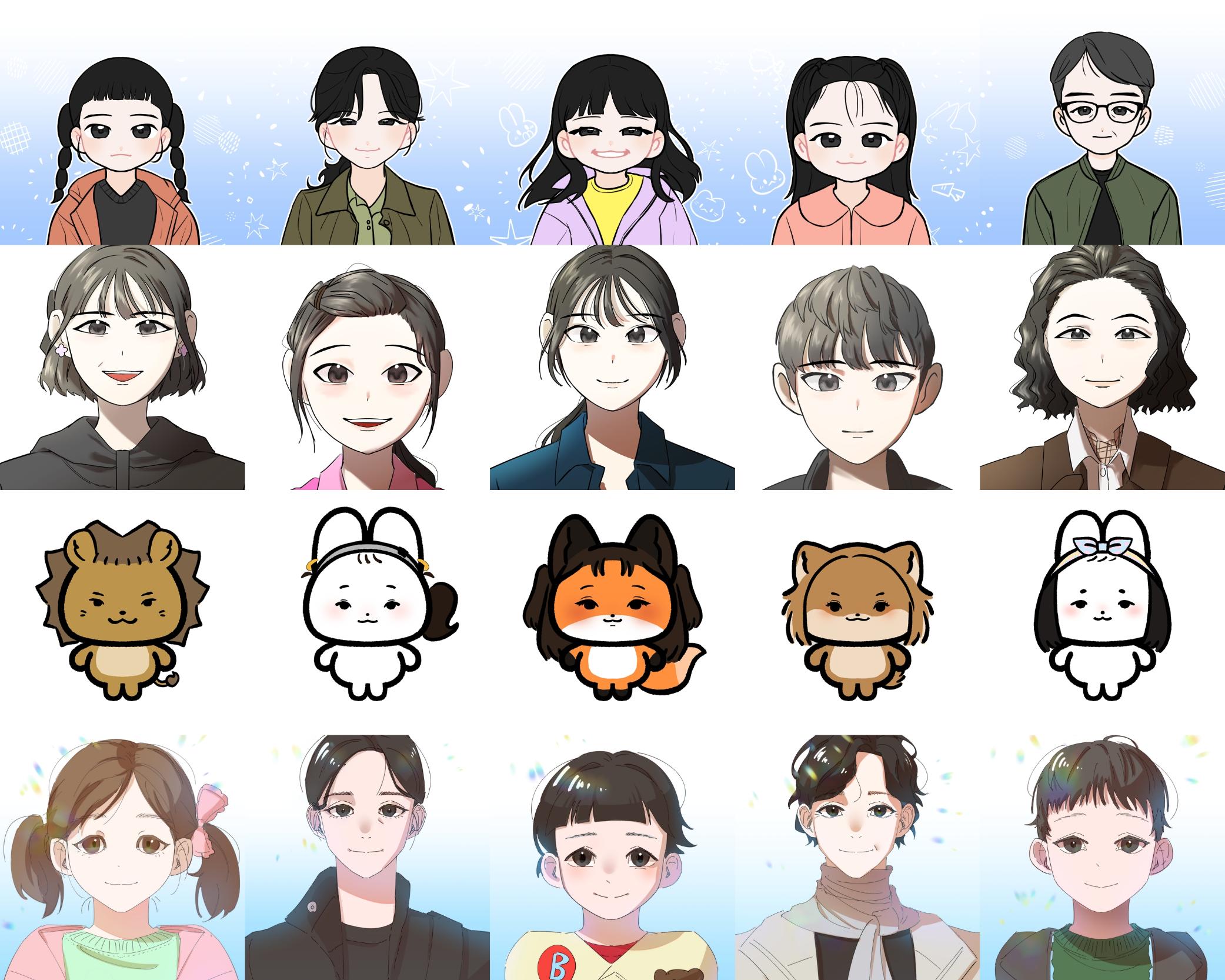 <2025 북구평생학습페스티벌> 웹툰특화 북구 대현도서관 x 경운대학교 캐리커쳐존 운영 - 경운대학교 웹툰애니메이션디자인학과 재학생 4명 참여