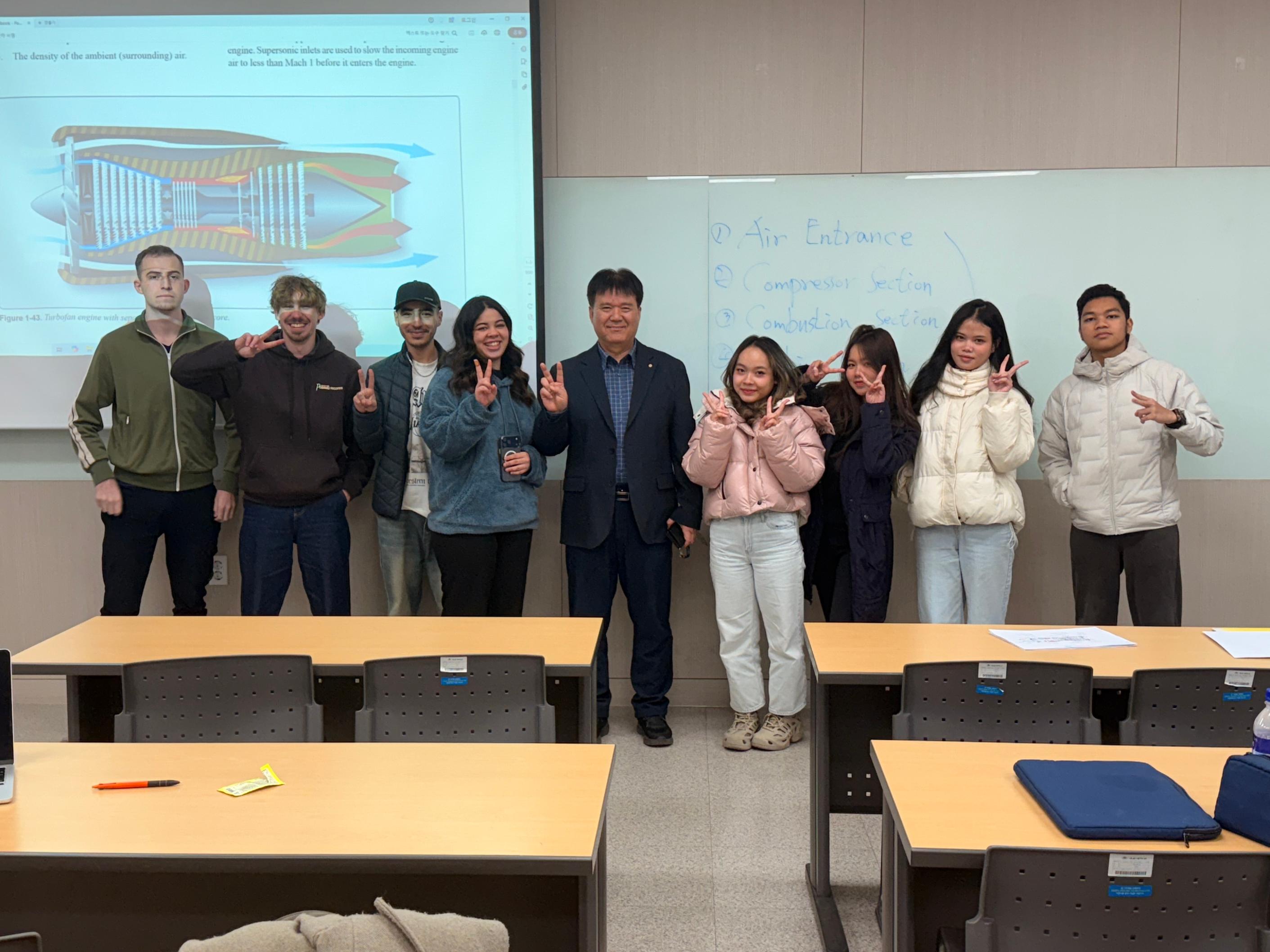 글로벌 항공정비 인재 양성: 외국인 학생 참여 교육과정 운용